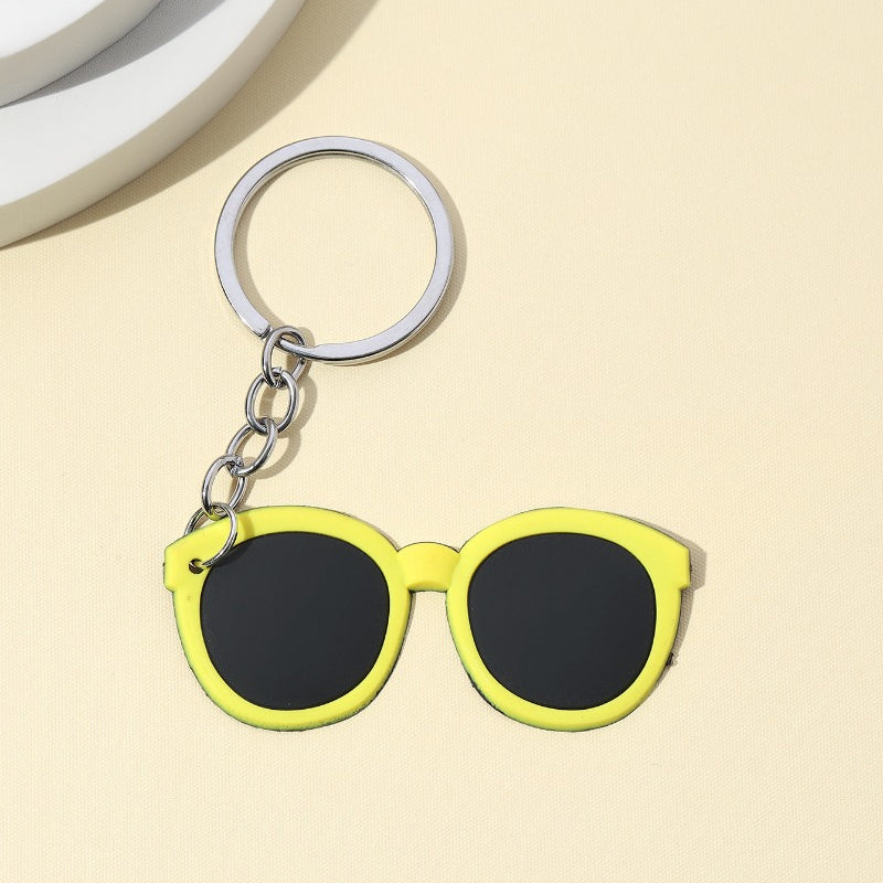 Cute Silicone Glasses Keychain