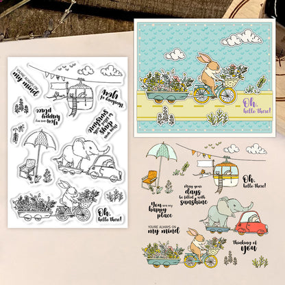 Trailer Animals Clear Stamps