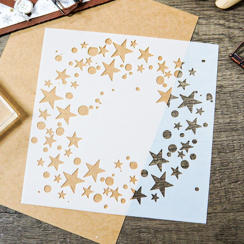 Stars DIY Painting Hollow Stencil