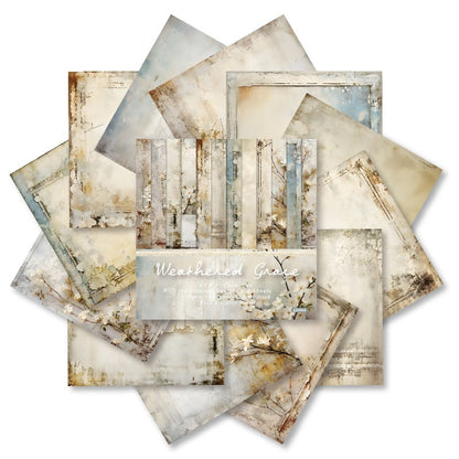 24PCS 6" Weathered Grace Scrapbook Paper & Cardstock