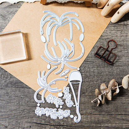 Hanging Basket Flowers Metal Cutting Dies