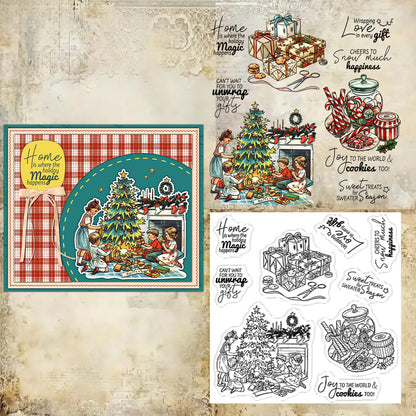 Christmas Theme Clear Stamps