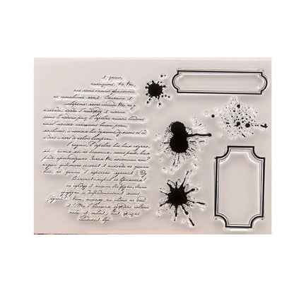 Antique Text DIY Scrapbook Clear Stamps