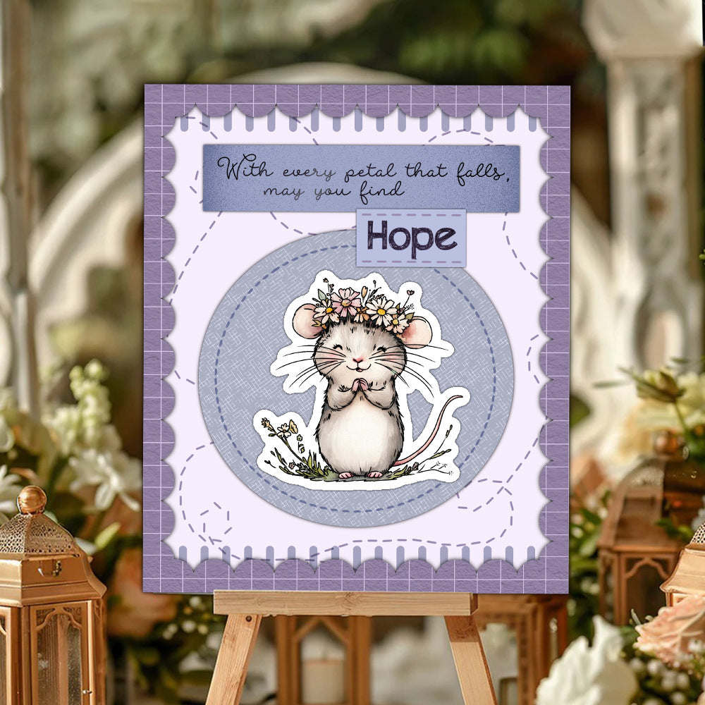 Mouse Prayer Clear Stamps