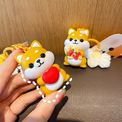 Cute Shiba Inu Doll Keychain