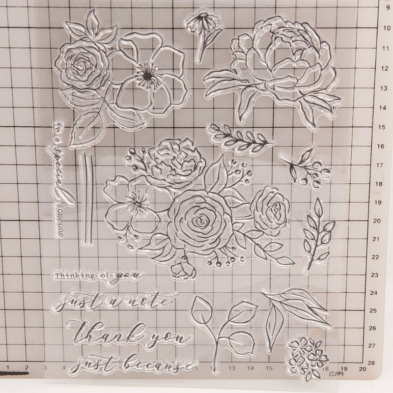 Flowers DIY Clear Stamps