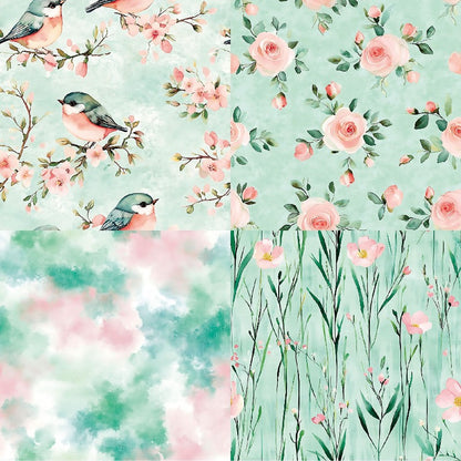 24PCS 6" Willow Scrapbook Paper & Cardstock