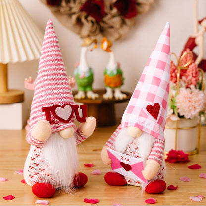 Valentine's Day Gnome Doll Ornaments