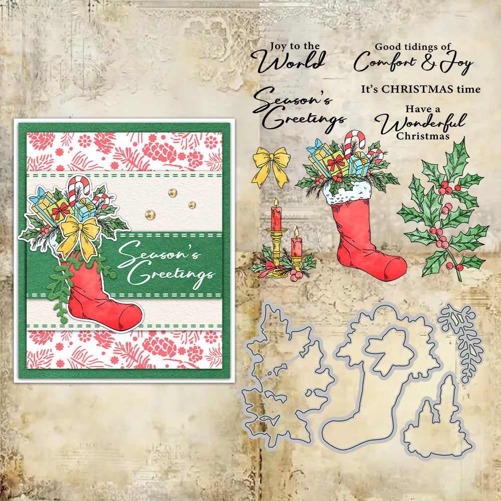 Christmas Socks Dies & Stamps Set