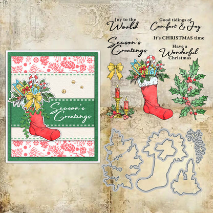 Christmas Socks Dies & Stamps Set