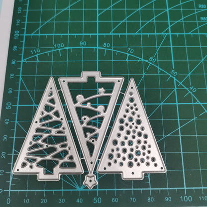 Three Christmas Trees Metal Cutting Dies
