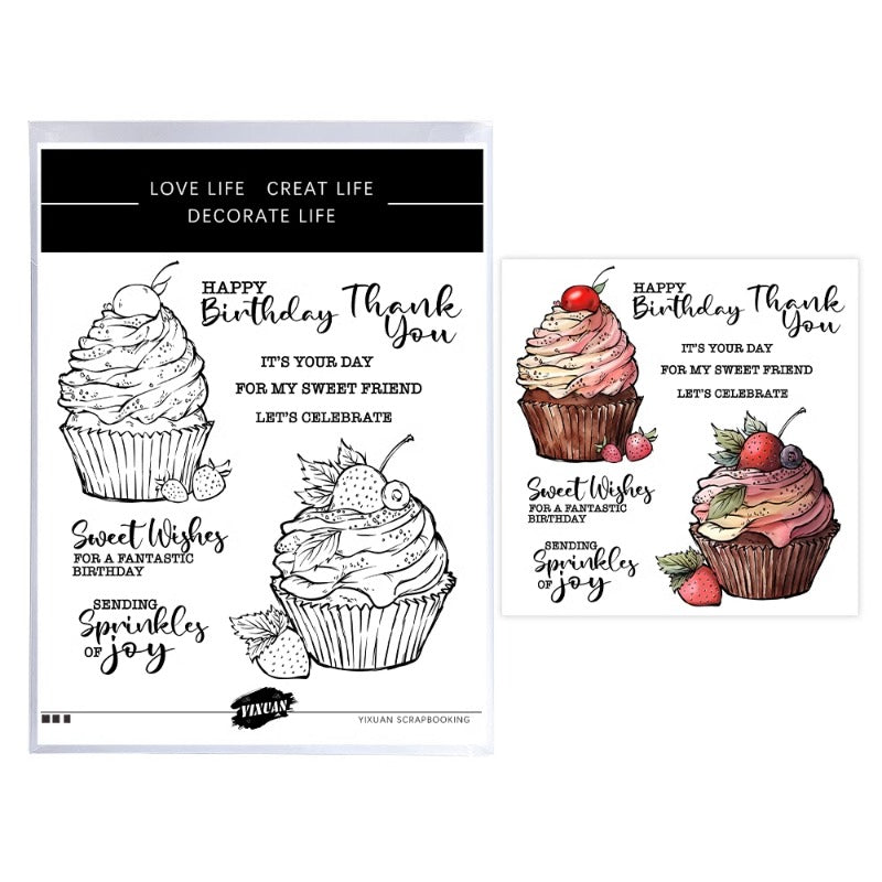 Fruit Cupcakes Dies & Stamps Set