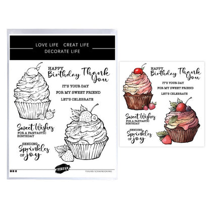 Fruit Cupcakes Dies & Stamps Set