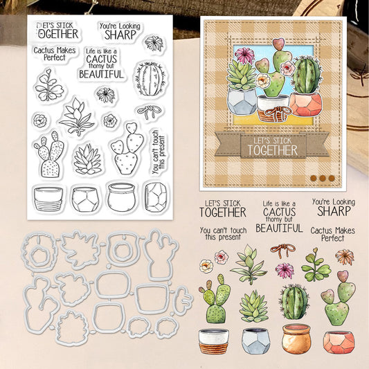 Cactus Dies & Stamps Set