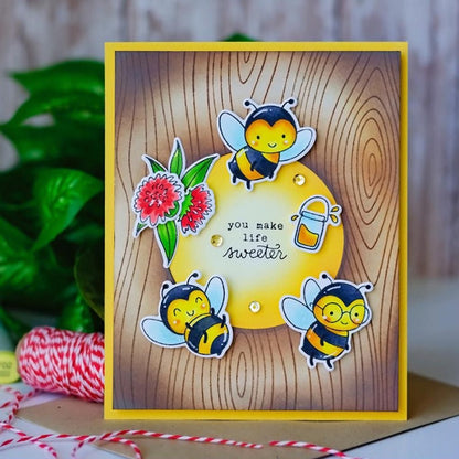 Bee Flower Dies & Stamps Set