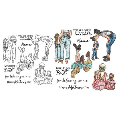 Mother & Daughter Dies & Stamps Set