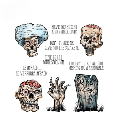 Halloween Theme Dies & Stamps Set