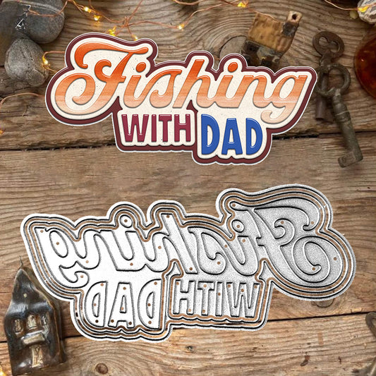 Father's Day Theme Metal Cutting Dies
