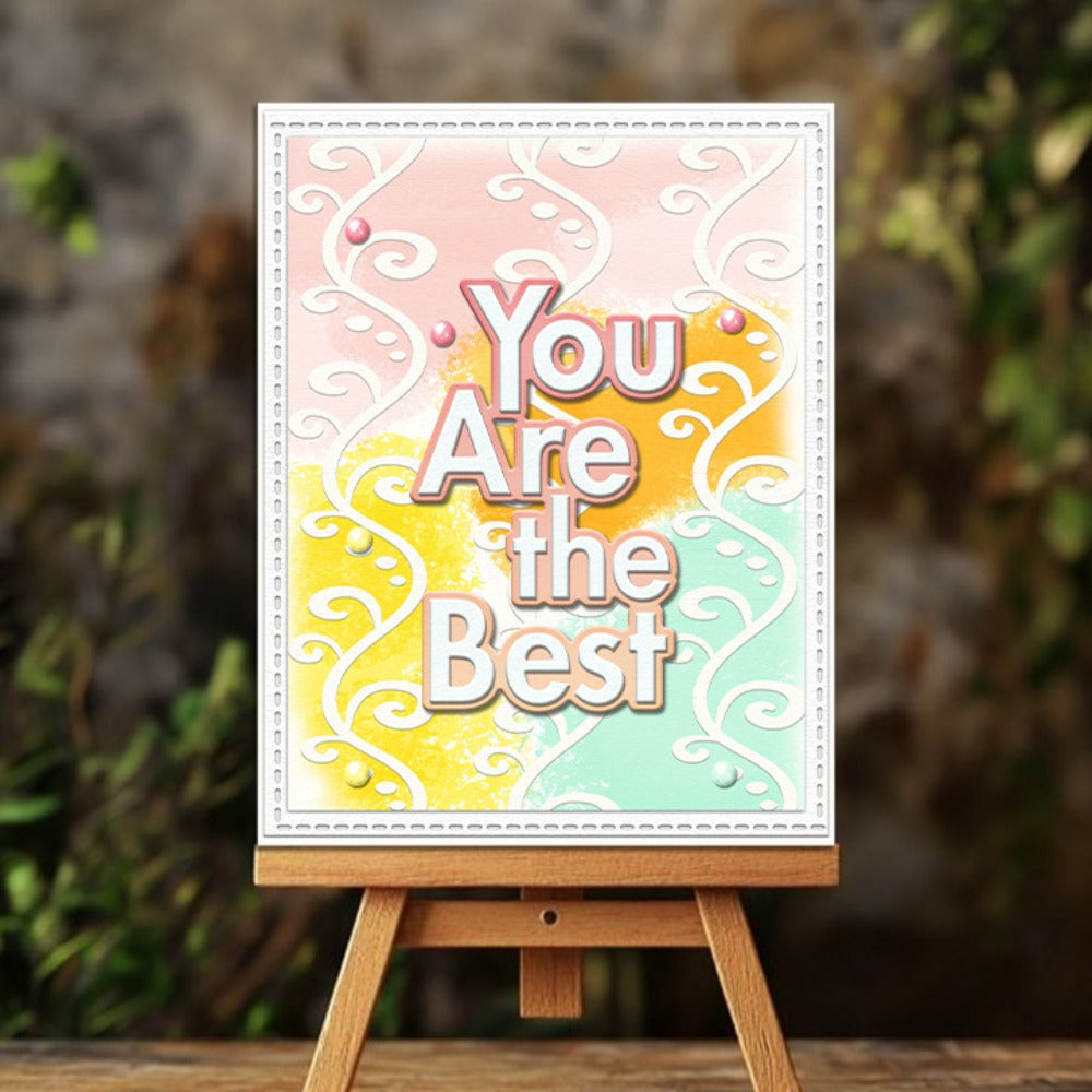 "You Are the Best" Words Metal Cutting Dies