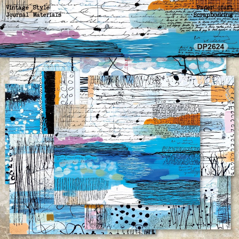 A5 Abstract Graffiti Journal Scrapbook Paper