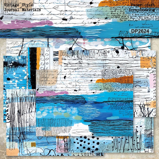 A5 Abstract Graffiti Journal Scrapbook Paper