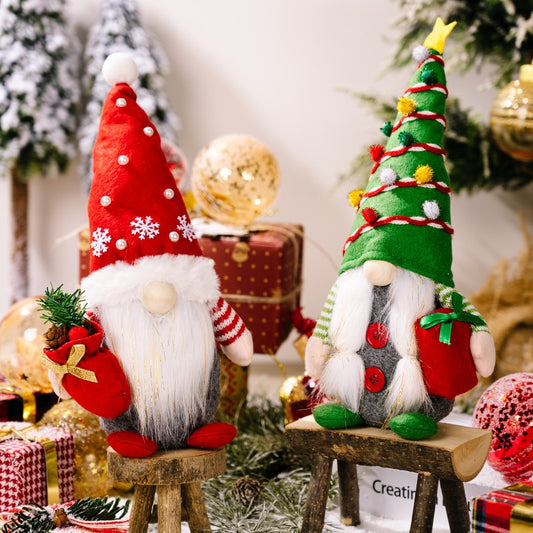 Christmas Gnome Plush Doll Ornaments