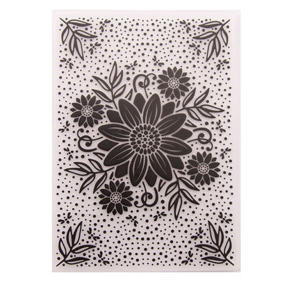 Sunflower Plastic Embossing Folder