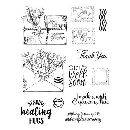 Cute Envelope Mailer Set Dies & Stamps Set