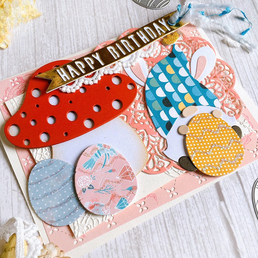 Easter Egg and Mushroom Metal Cutting Dies