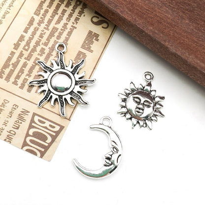 1 Pc Retro Sun Moon Star Jewelry Pendant