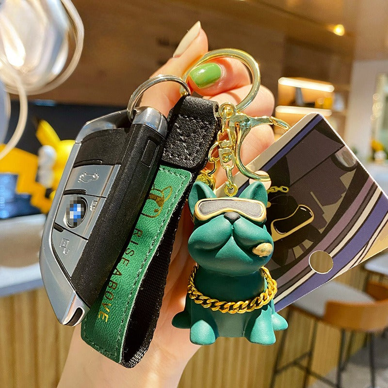 Trendy Bulldog Keychain