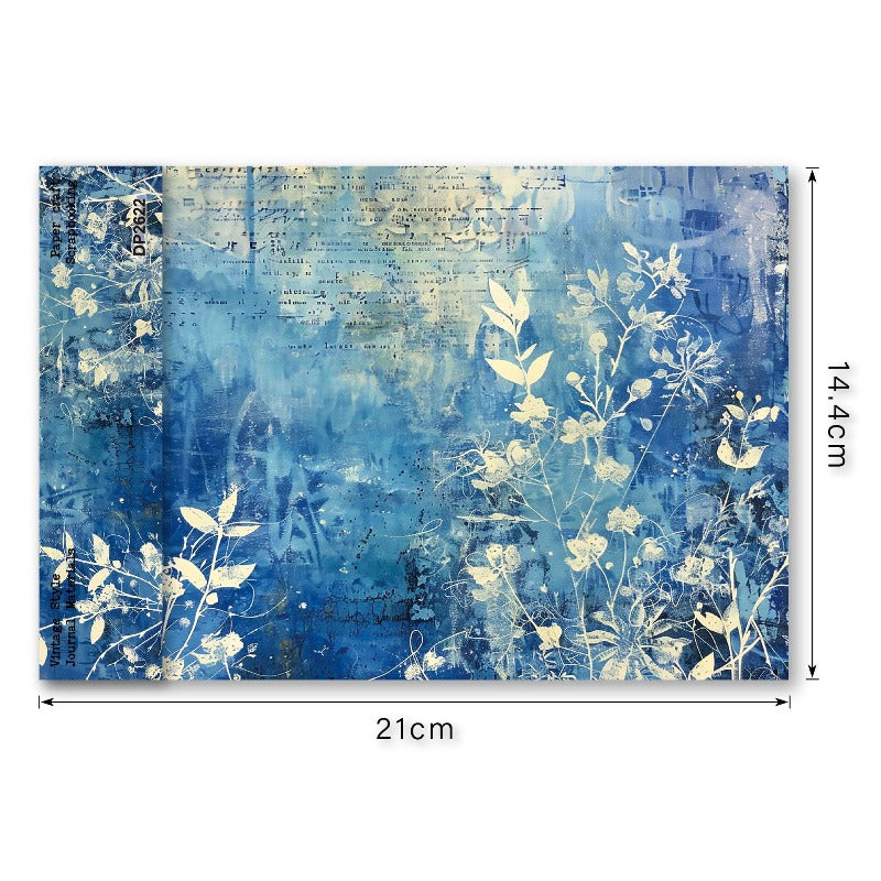 A5 Flower Series Journal Scrapbook Paper