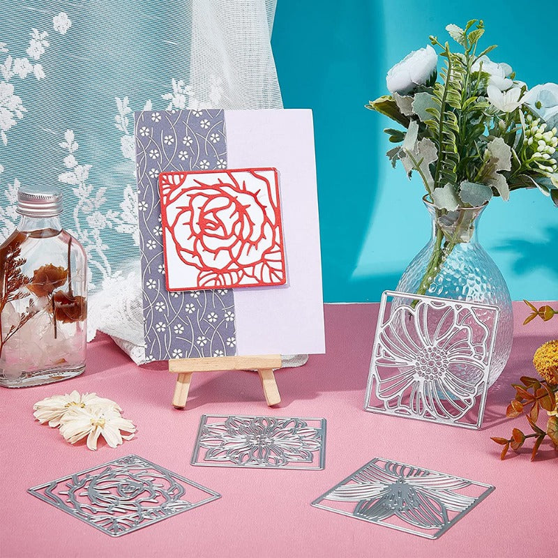 4 Styles Background Frame Metal Cutting Dies