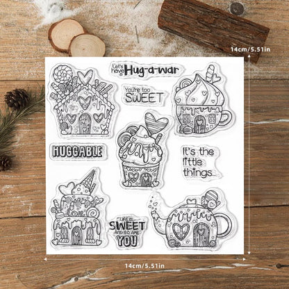 Sweet Candy Cupcakes Clear Stamps