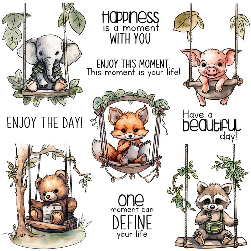 Small Animals Swing Clear Stamps