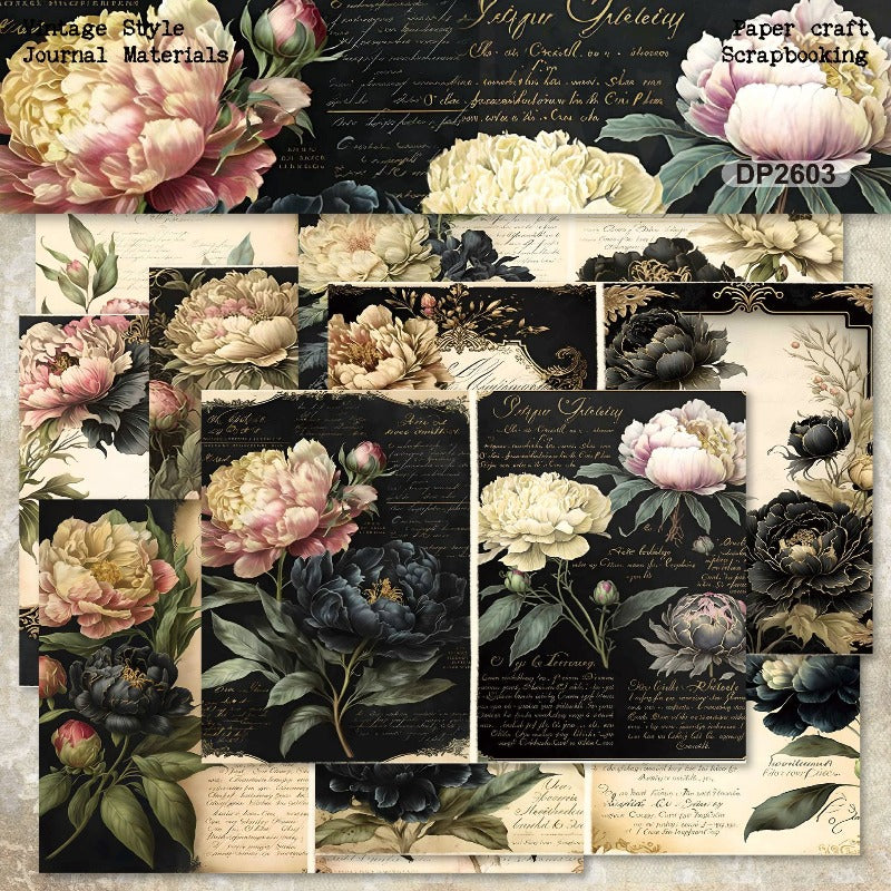 A5 Beautiful Flowers Journal Scrapbook Paper