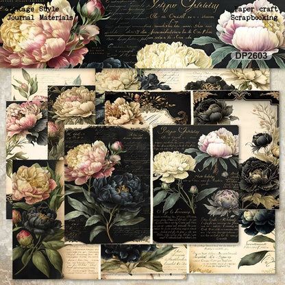 A5 Beautiful Flowers Journal Scrapbook Paper