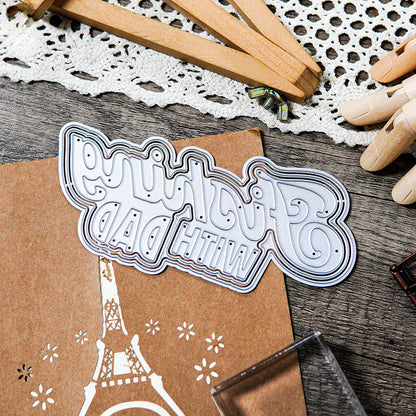 Father's Day Theme Metal Cutting Dies