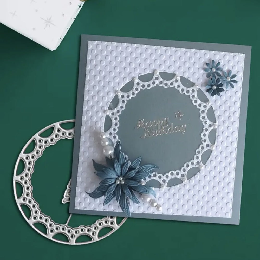 Lace-Trimmed Round Metal Cutting Dies