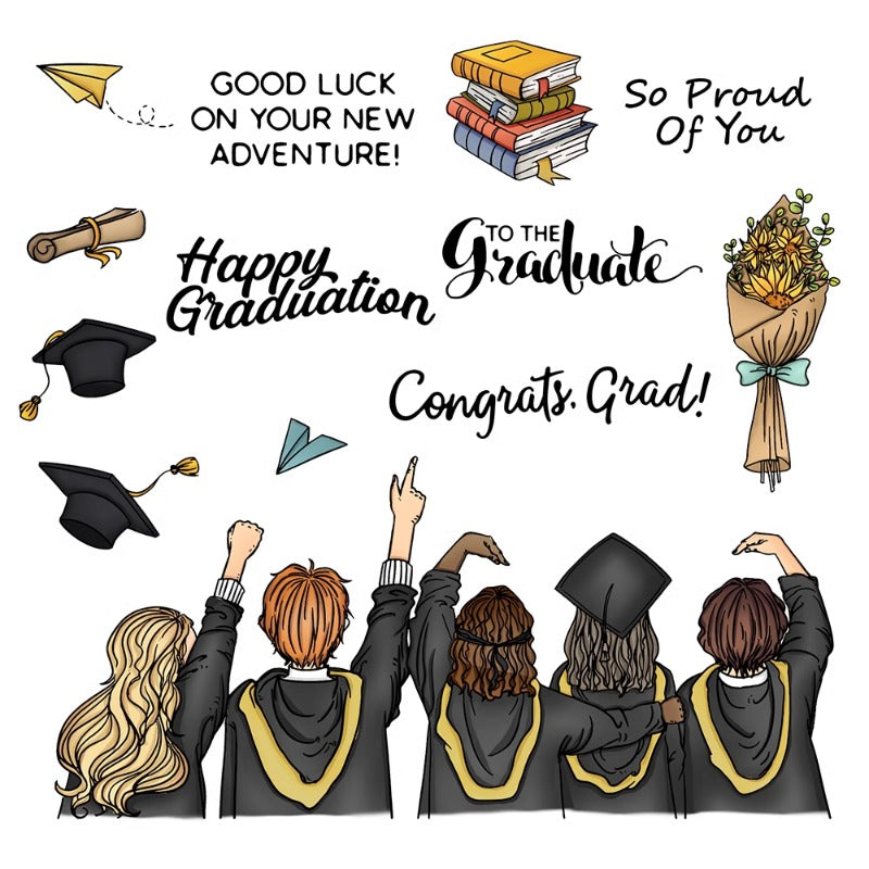 Bachelor Graduation Season Dies & Stamps Set – Memorycraftmall