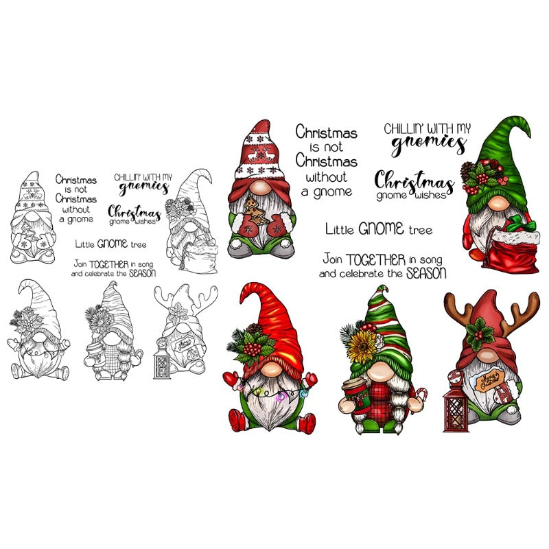 Christmas Gnomes Dies & Stamps Set