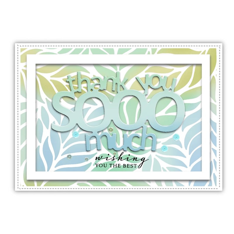 "Thank You Sooo Much" Letters Cutting Dies