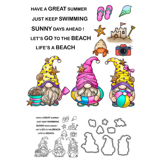 Vacation Gnomes Dies & Stamps Set