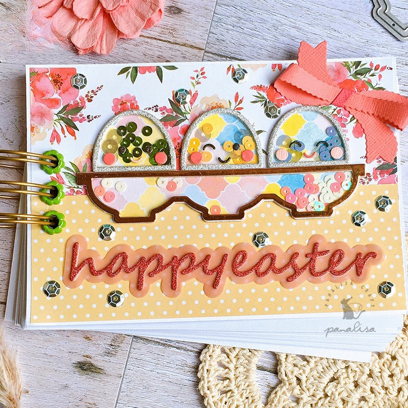 Cute Easter Egg Metal Cutting Dies