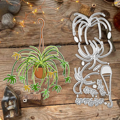 Hanging Basket Flowers Metal Cutting Dies