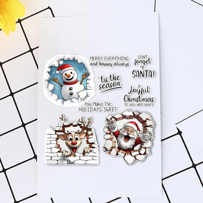 Santa Claus Snowman Elk Dies & Stamps Set