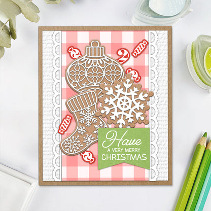 Christmas Elements Dies & Stamps Set