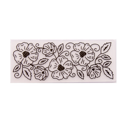 Floral Decorative Plastic Embossing Folder