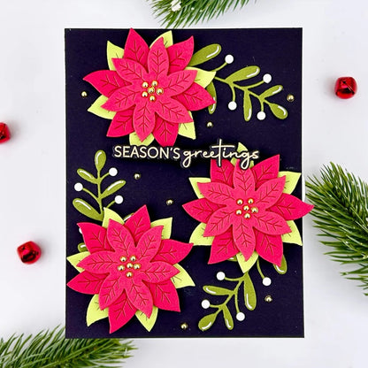 Poinsettia Flowers Metal Cutting Dies