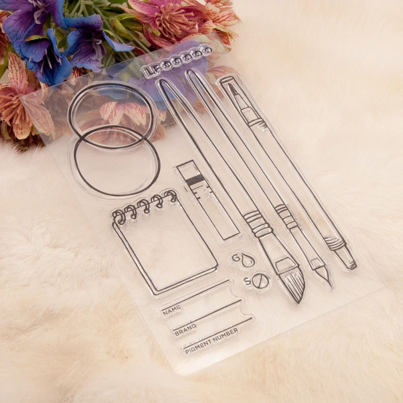 Pen Calendar Diary Clear Stamps